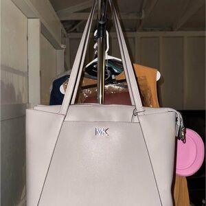 Michael Kors Light Gray Tote Bag
